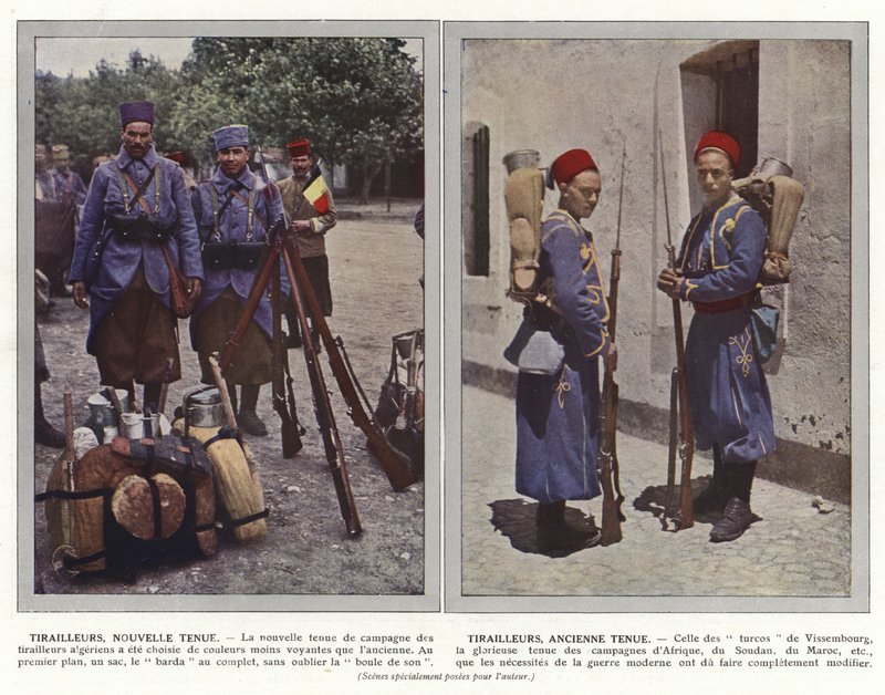 Tiradores, Nuevo Uniforme, Tiradores, Antiguo Uniforme de Jules Gervais Courtellemont