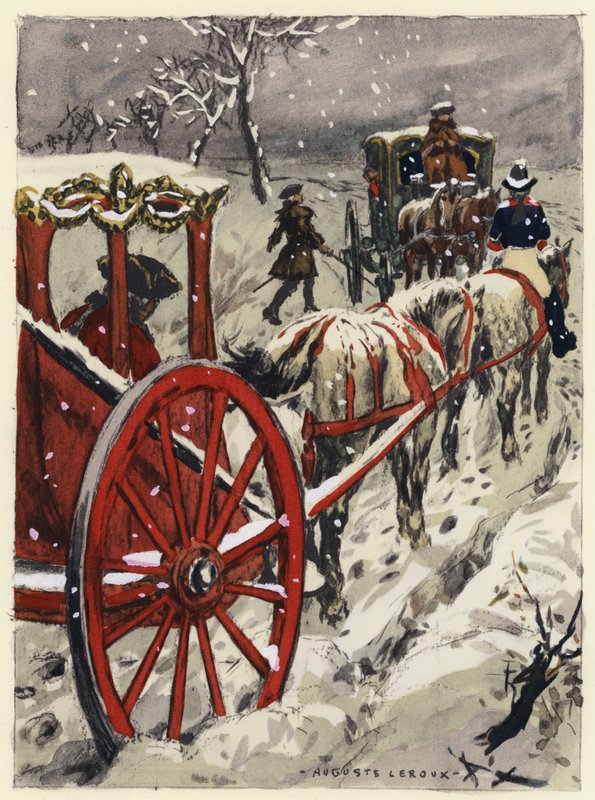 Ilustración para las memorias de Casanova (litografía en color) de Jules Marie Auguste Leroux