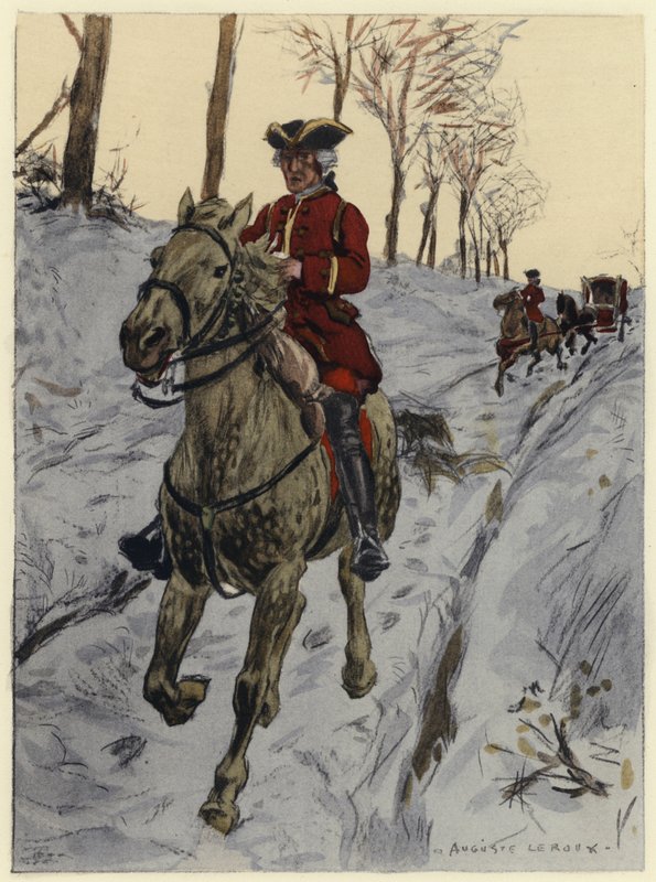 Ilustración para las memorias de Casanova (litografía en color) de Jules Marie Auguste Leroux