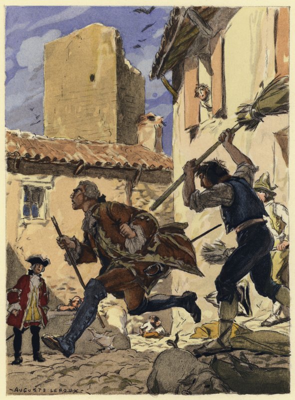 Ilustración para las memorias de Casanova (litografía en color) de Jules Marie Auguste Leroux