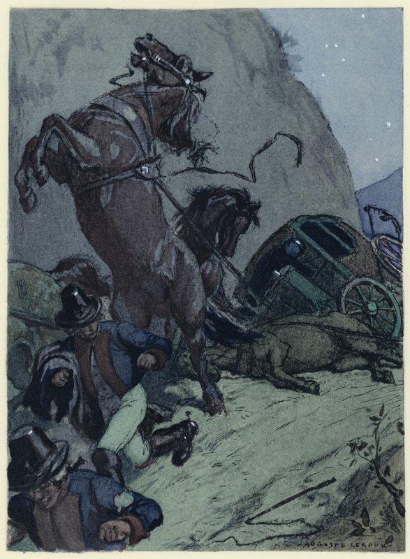 Ilustración para las memorias de Casanova (litografía en color) de Jules Marie Auguste Leroux