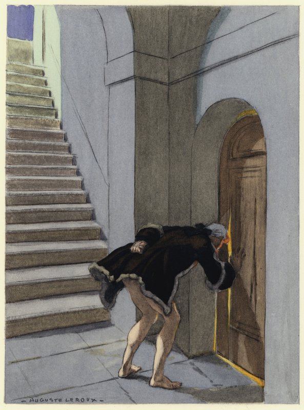 Ilustración para las memorias de Casanova (litografía en color) de Jules Marie Auguste Leroux
