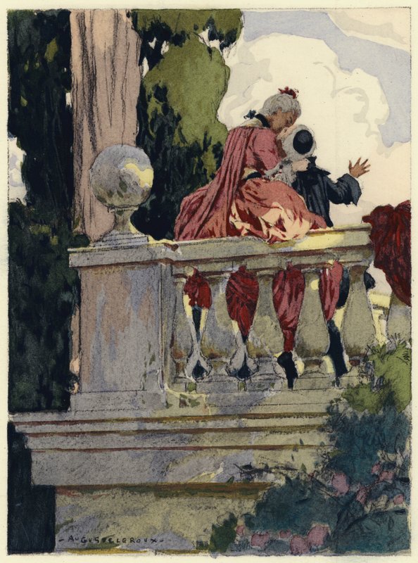 Ilustración para las memorias de Casanova (litografía en color) de Jules Marie Auguste Leroux