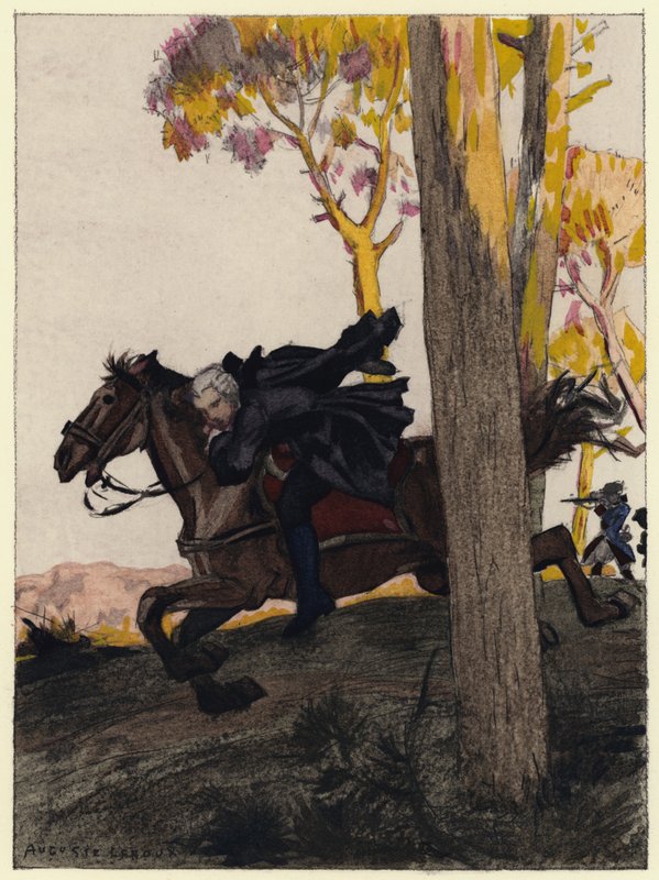 Ilustración para las memorias de Casanova (litografía en color) de Jules Marie Auguste Leroux