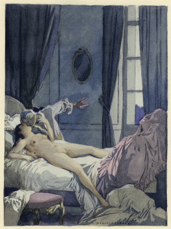 Ilustración para las memorias de Casanova (litografía en color) de Jules Marie Auguste Leroux
