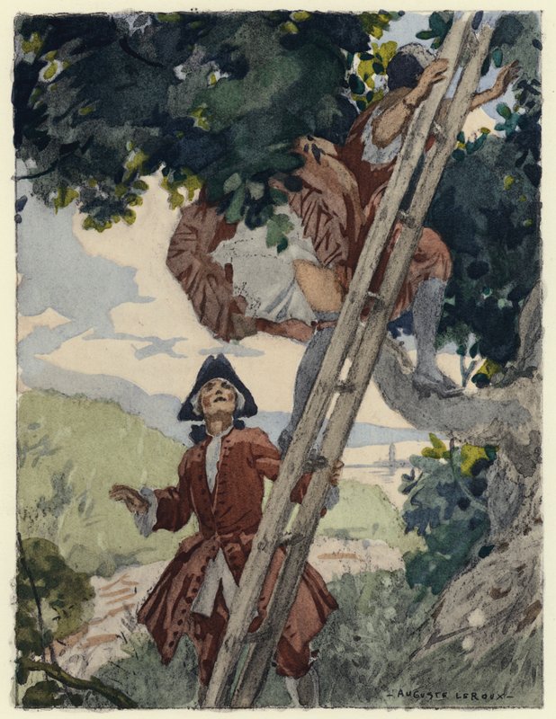 Ilustración para las memorias de Casanova (litografía en color) de Jules Marie Auguste Leroux