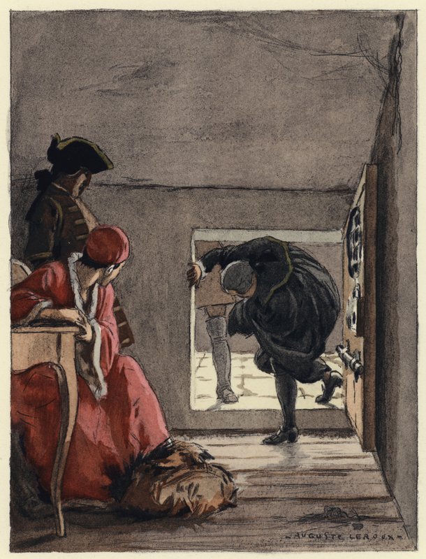 Ilustración para las memorias de Casanova (litografía en color) de Jules Marie Auguste Leroux