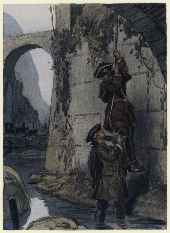 Ilustración para las memorias de Casanova (litografía en color) de Jules Marie Auguste Leroux