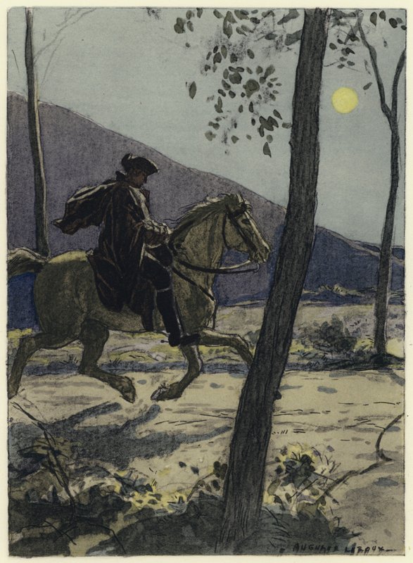 Ilustración para las memorias de Casanova (litografía en color) de Jules Marie Auguste Leroux