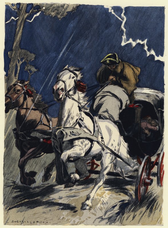 Ilustración para las memorias de Casanova (litografía en color) de Jules Marie Auguste Leroux