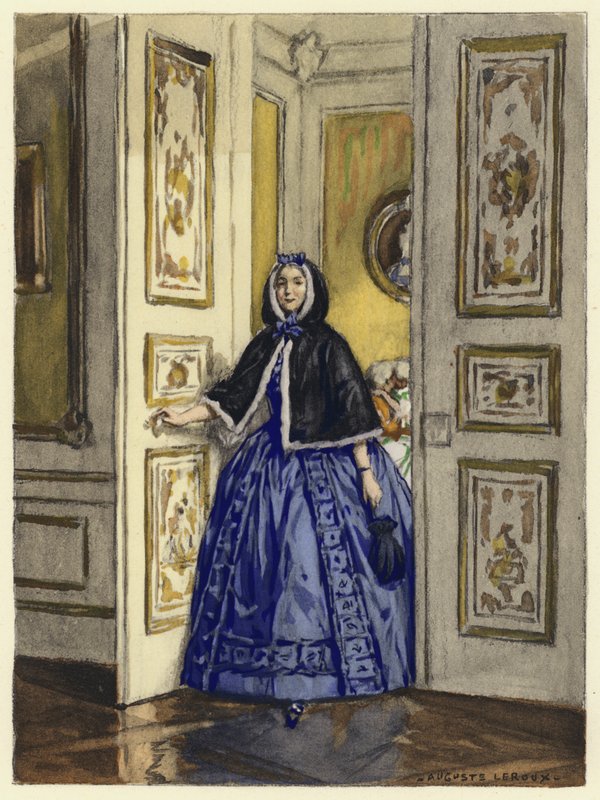 Ilustración para las memorias de Casanova (litografía en color) de Jules Marie Auguste Leroux