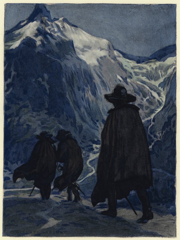 Ilustración para las memorias de Casanova (litografía en color) de Jules Marie Auguste Leroux