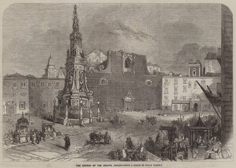 La Iglesia de los Jesuitas, Nápoles de Julian Portch