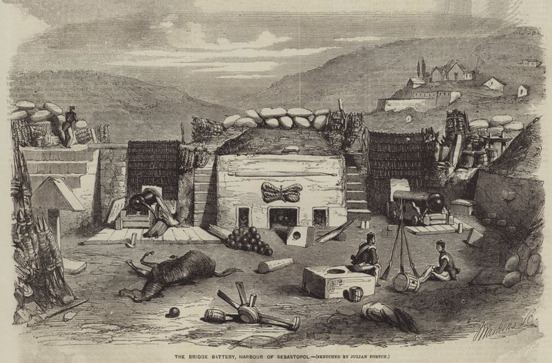 La batería del puente, puerto de Sebastopol de Julian Portch