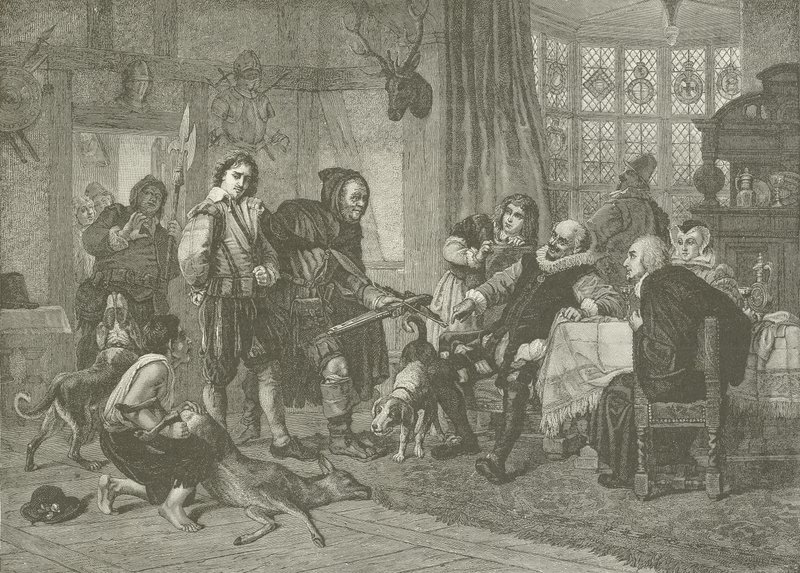Shakespeare arrestado por robar ciervos de Julius Friedrich Anton Schrader
