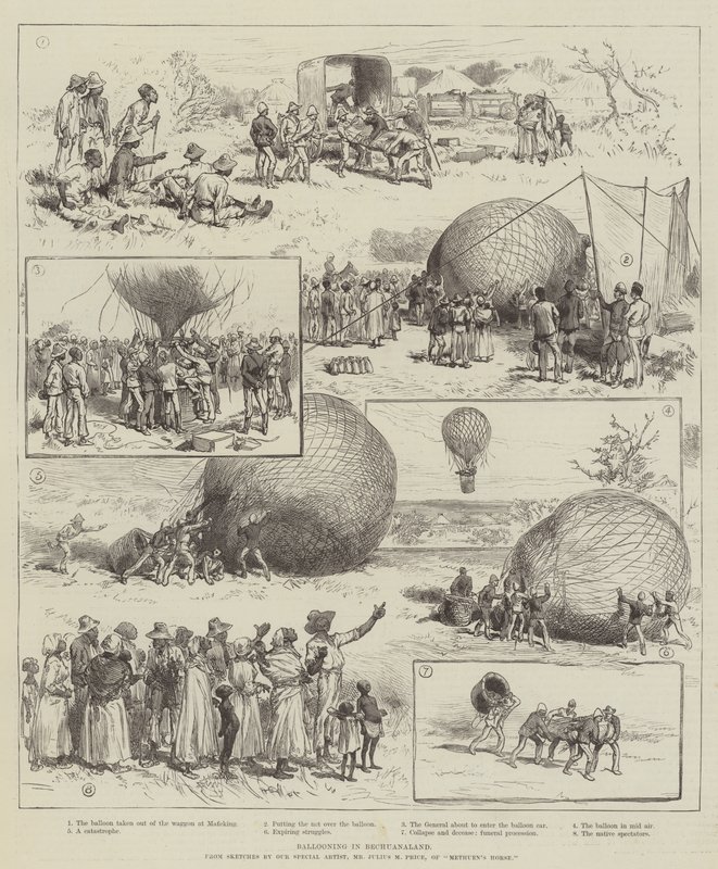 Vuelo en globo en Bechuanaland de Julius Mandes Price
