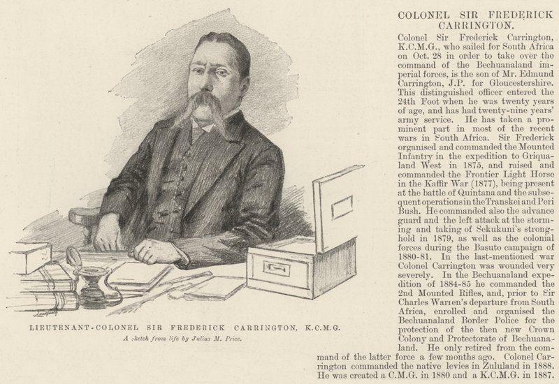 Teniente Coronel Sir Frederick Carrington, KCMG de Julius Mandes Price