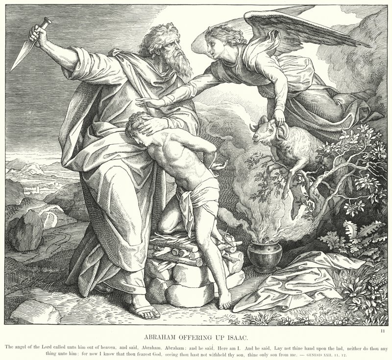 Abraham Ofreciendo a Isaac de Julius (after) Schnorr von Carolsfeld