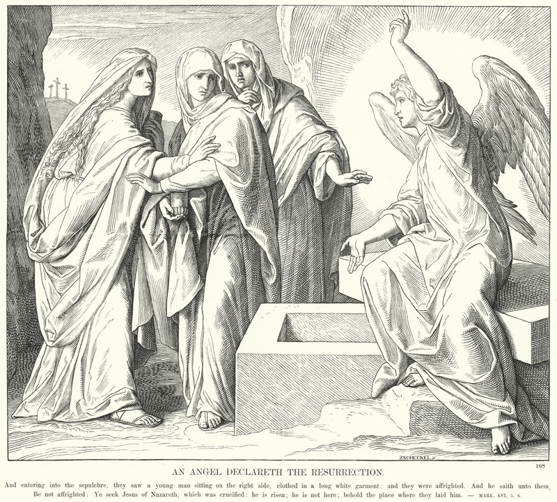 Un ángel declara la resurrección de Julius (after) Schnorr von Carolsfeld