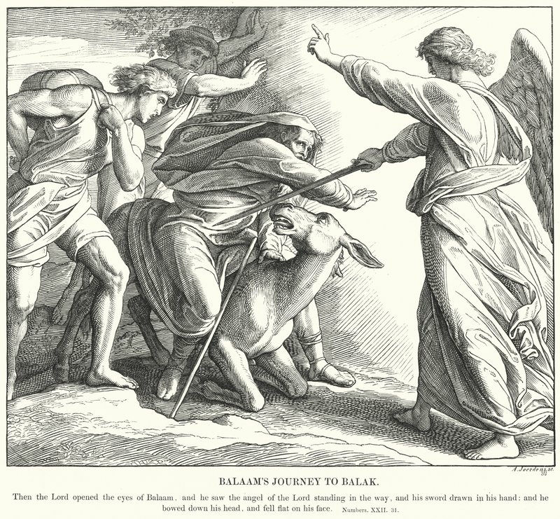 El Viaje de Balaam a Balac de Julius (after) Schnorr von Carolsfeld