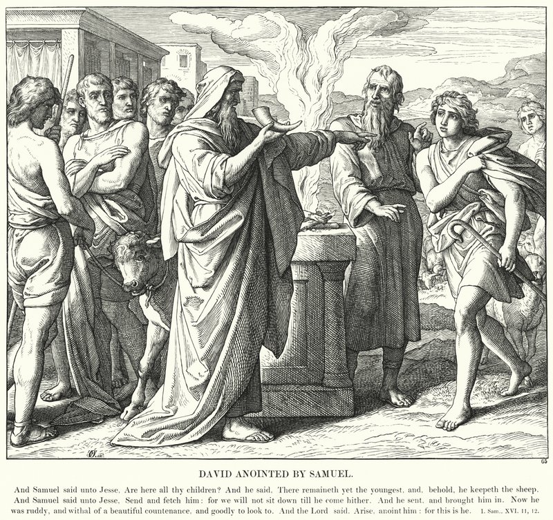 David Ungido por Samuel de Julius (after) Schnorr von Carolsfeld