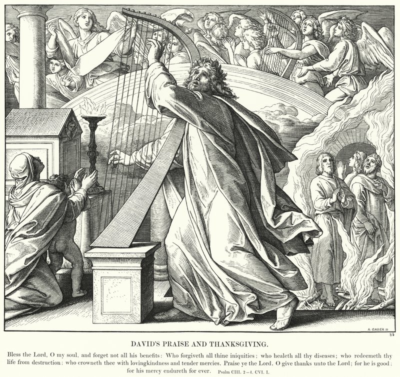 La Alabanza y Acción de Gracias de David de Julius (after) Schnorr von Carolsfeld