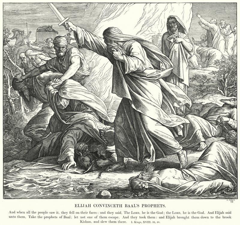 Elías Convence a los Profetas de Baal de Julius (after) Schnorr von Carolsfeld