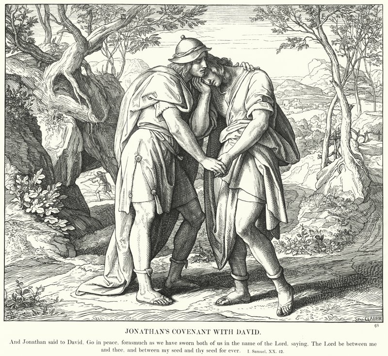El Pacto de Jonatán con David de Julius (after) Schnorr von Carolsfeld
