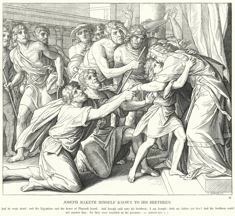 José se Da a Conocer a sus Hermanos de Julius (after) Schnorr von Carolsfeld