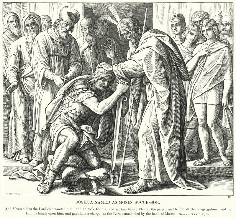 Josué Nombrado Sucesor de Moisés de Julius (after) Schnorr von Carolsfeld