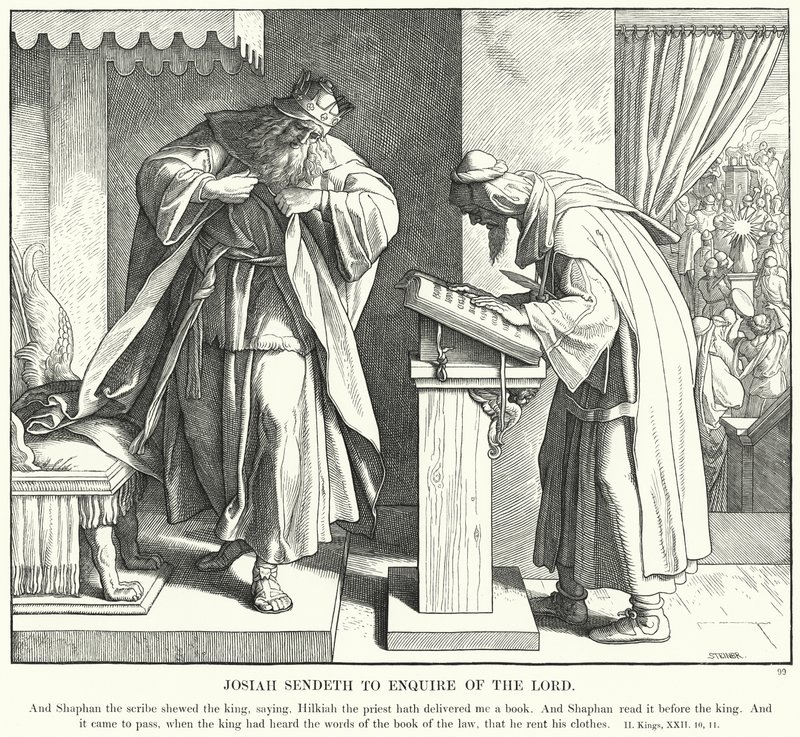 Josías Envía a Consultar al Señor de Julius (after) Schnorr von Carolsfeld