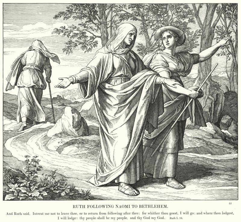Rut Siguiendo a Noemí a Belén de Julius (after) Schnorr von Carolsfeld