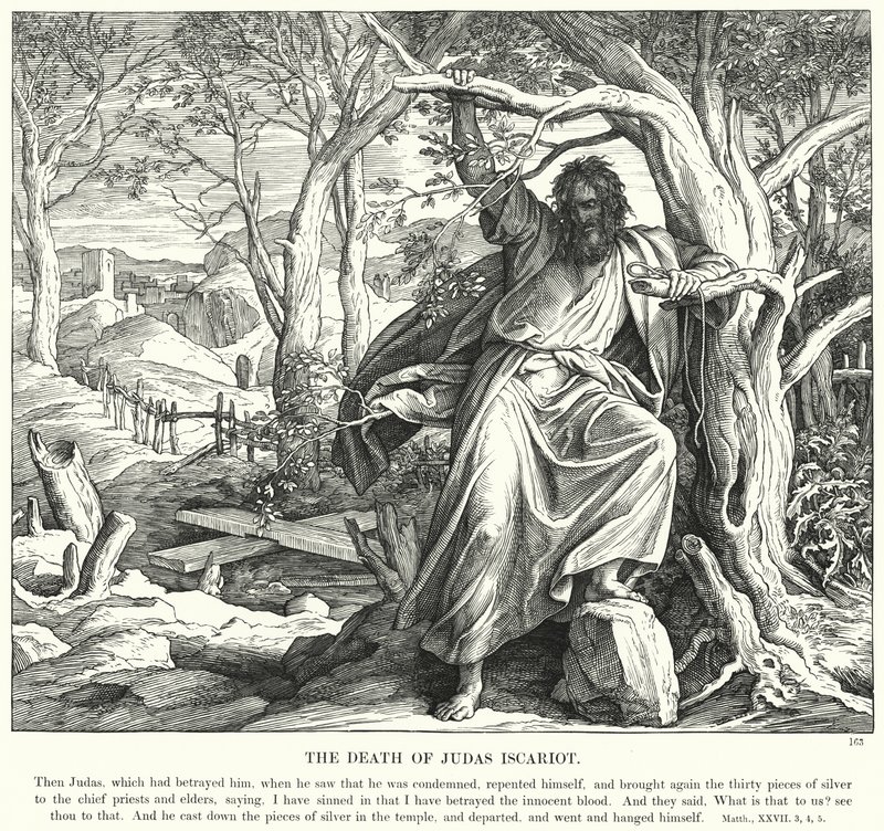 La Muerte de Judas Iscariote de Julius (after) Schnorr von Carolsfeld