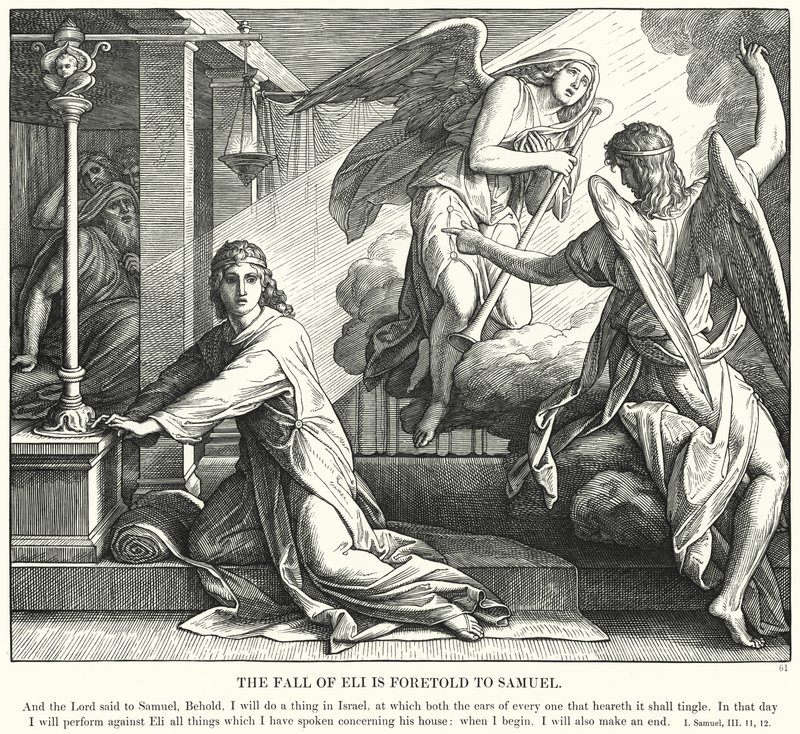 La Caída de Elí es Predicha a Samuel de Julius (after) Schnorr von Carolsfeld