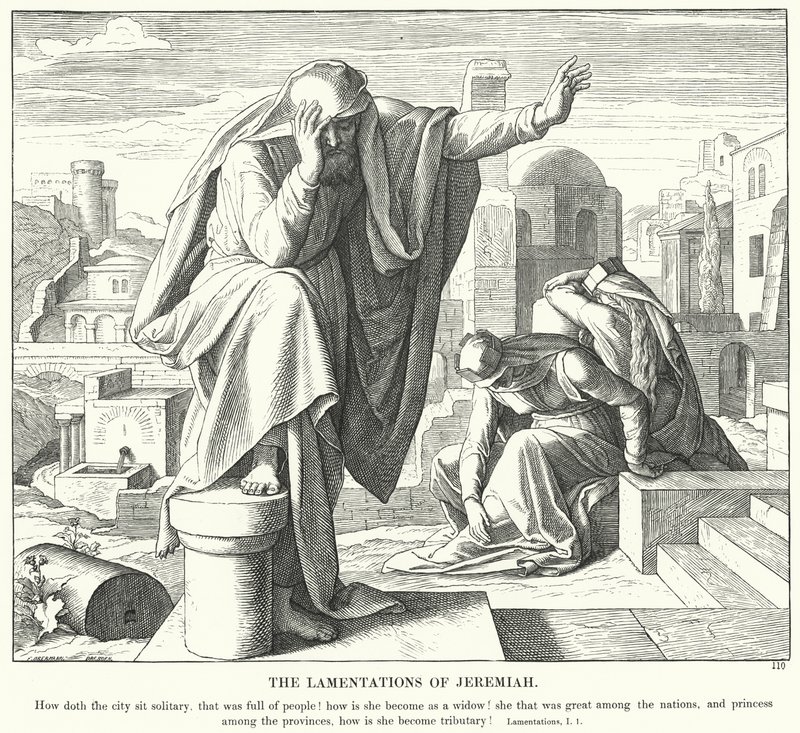 Las Lamentaciones de Jeremías de Julius (after) Schnorr von Carolsfeld