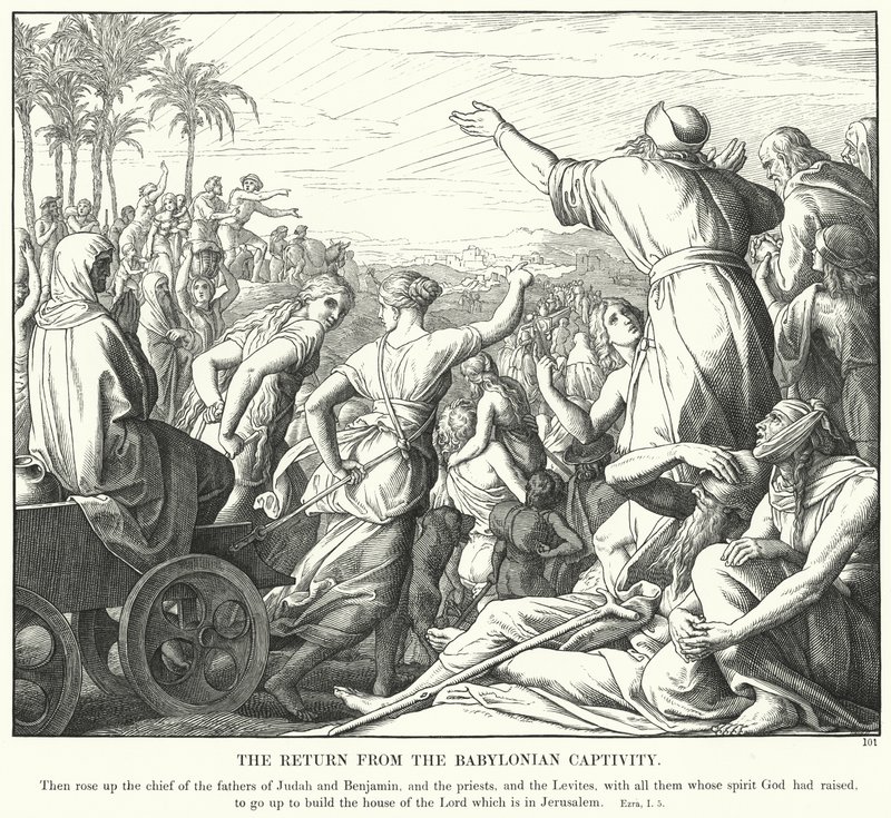 El Retorno de la Cautividad Babilónica de Julius (after) Schnorr von Carolsfeld