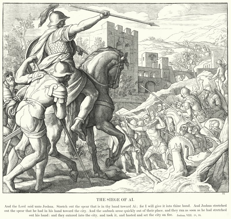 El Asedio de Ai de Julius (after) Schnorr von Carolsfeld