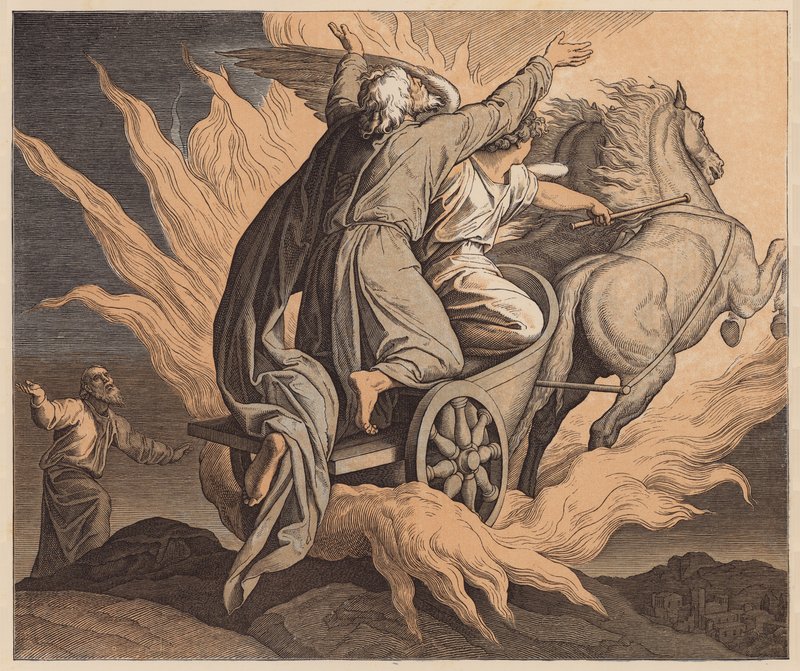 El traslado de Elías, 2 Reyes, II de Julius (after) Schnorr von Carolsfeld