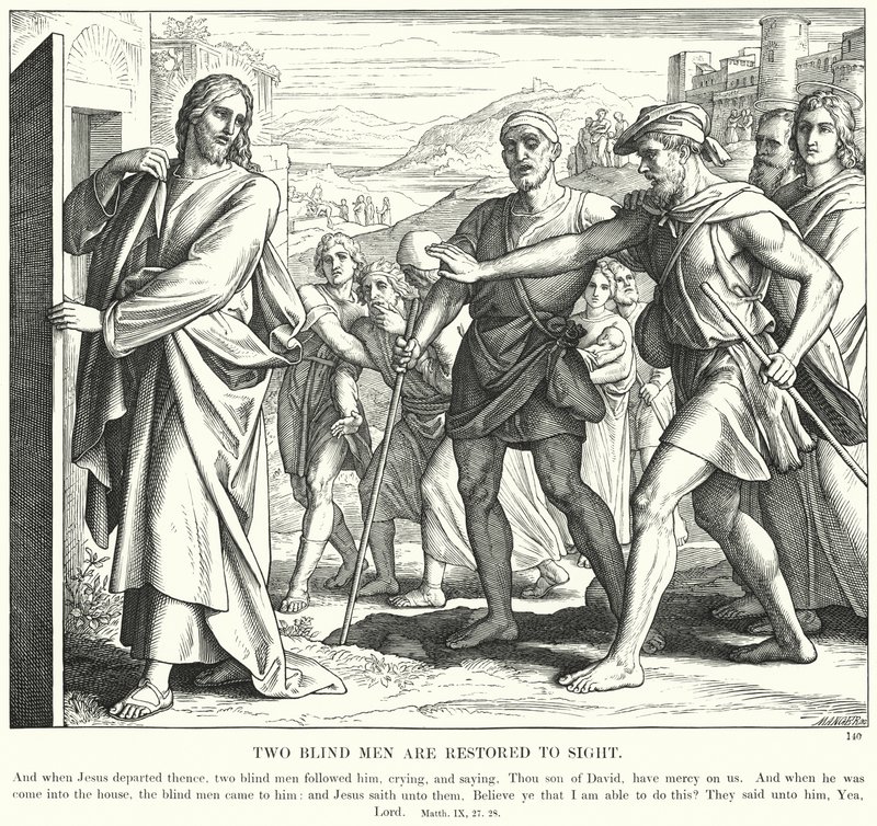 Dos Ciegos Recuperan la Vista de Julius (after) Schnorr von Carolsfeld