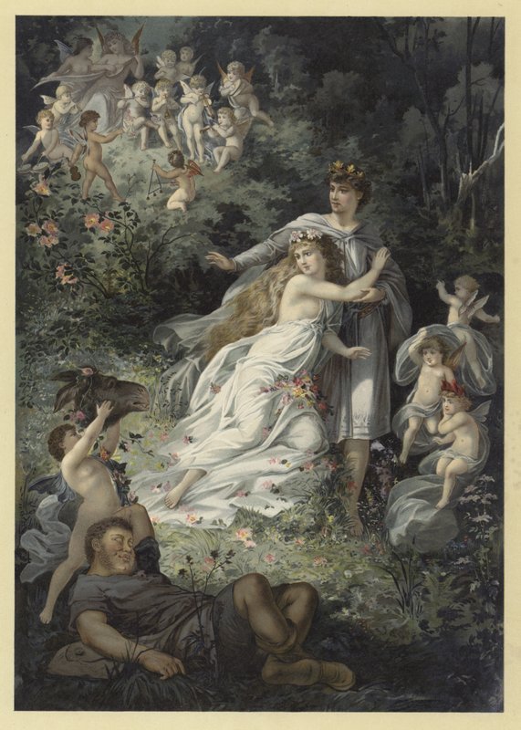 Ilustración para Sueño de una noche de verano de Julius Hoeppner