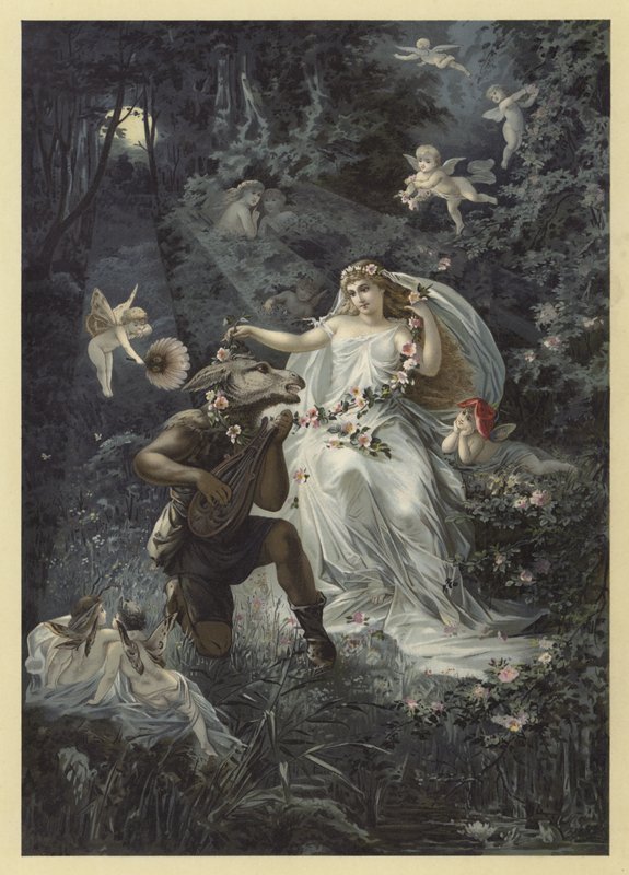 Ilustración para Sueño de una noche de verano de Julius Hoeppner