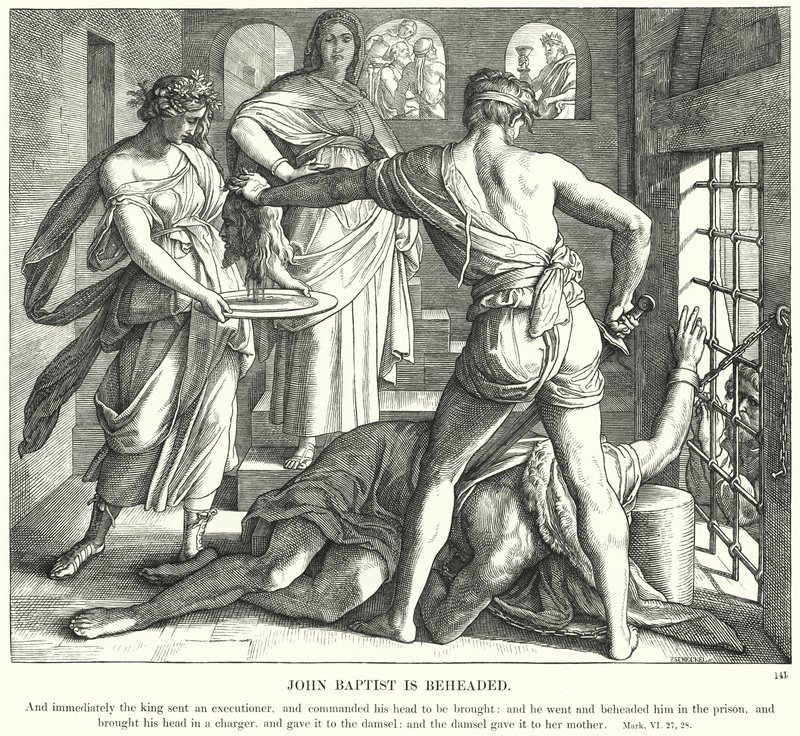 Juan Bautista es decapitado de Julius Schnorr von Carolsfeld