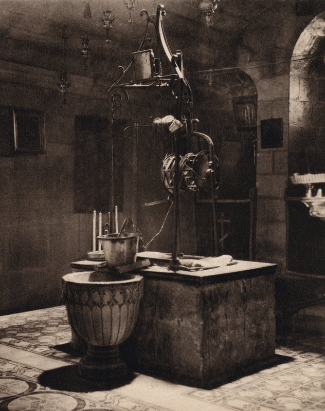 Pozo de Jacob cerca de Sichem (foto en blanco y negro) de Karl Grober