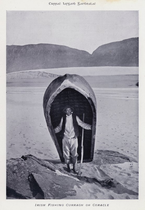 Curragh o coracle de pesca irlandesa de Karl Karlovich Piratsky