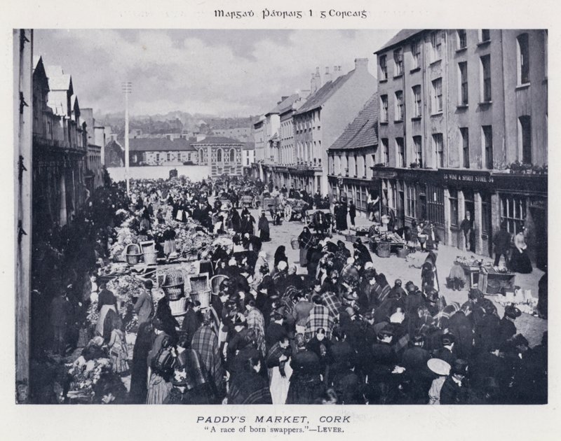 Mercado de Paddy, Cork (foto en blanco y negro) de Karl Karlovich Piratsky