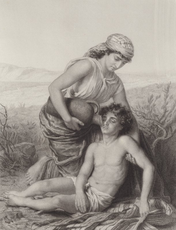 Agar e Ismael de Karl Wilhelm Friedrich Bauerle