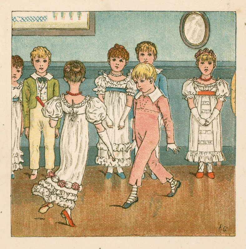 Lección de baile de Kate Greenaway