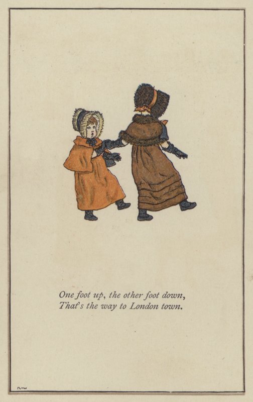 Un pie arriba, el otro pie abajo de Kate Greenaway