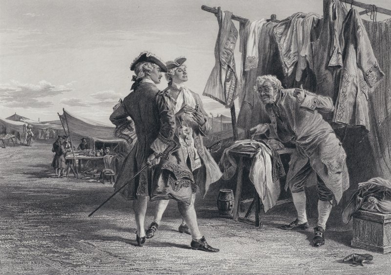 Ilustración para El Pirata de Sir Walter Scott (grabado) de Keeley Halswelle