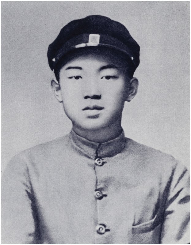 Kim Il-sung en sus años escolares (litografía) de Korean Photographer